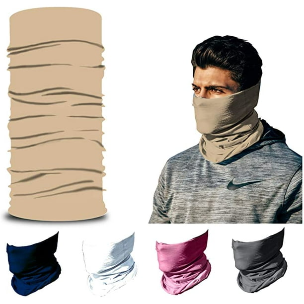 Headband HeadWrap Neck Gaiter Magic Scarf Face Mask Balaclava Headwear Sweatband for Camping Hiking Running